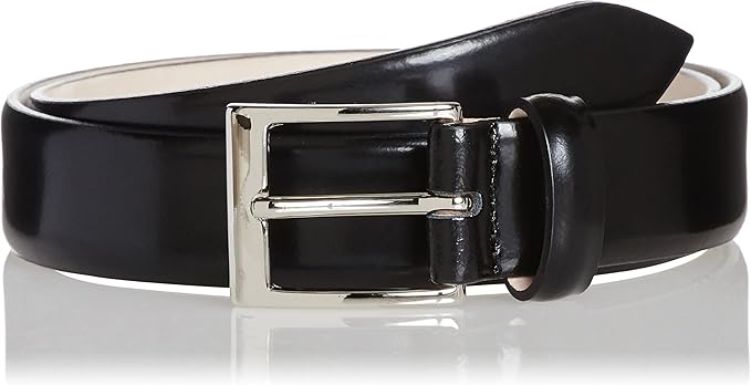レザーベルト　ブラック　EUR80全長95cm （RRR） セリーヌ ロゴ ベルト 80 レザー ブラック×ホワイト A3323853